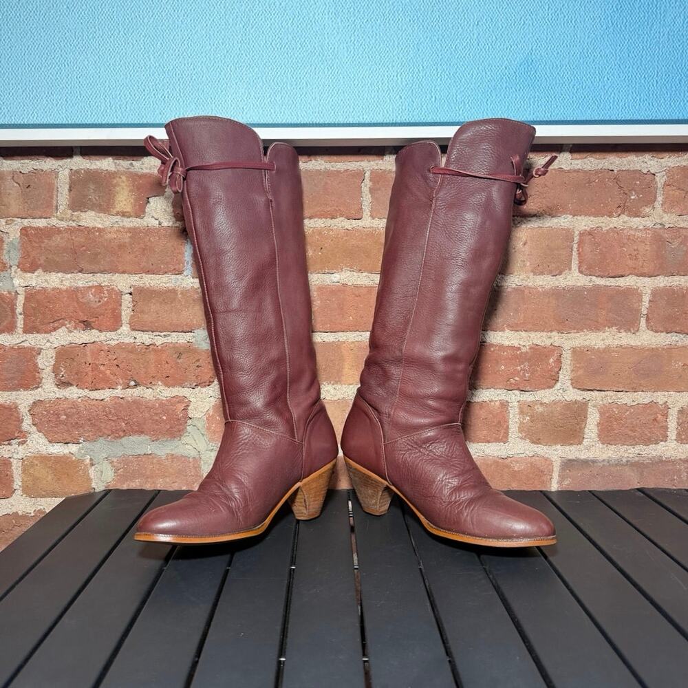 Vintage 80's Frye Fold-Over Tall Boot - Picture 2 of 7